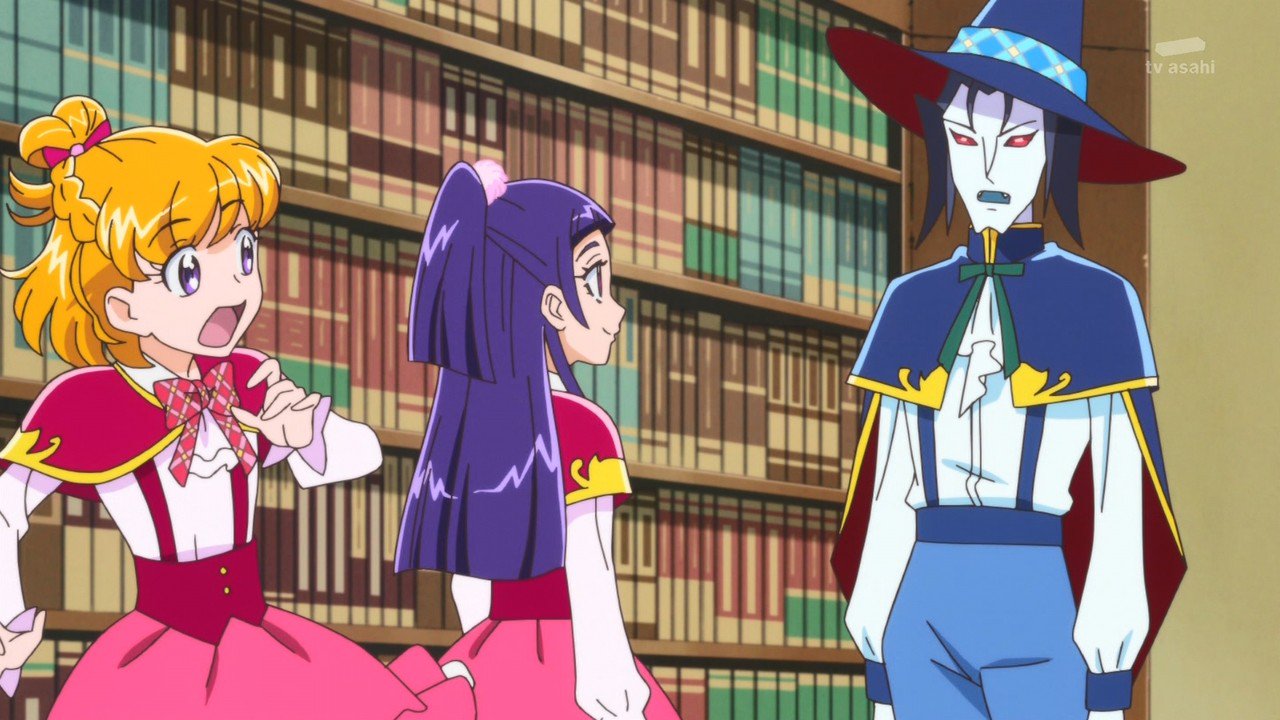 大鉄神まさと 魔法つかいプリキュア50話 校長にこれまでの経緯を説明してるとそこにバッティさんが 完全なシャットポジ 笑 魔法つかいプリキュア Precure T Co 4g6xfcifcf Twitter