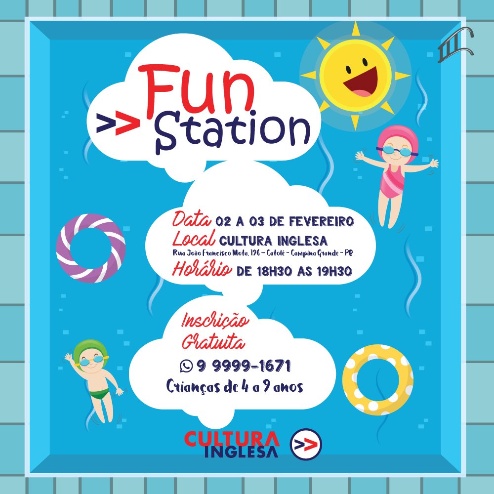 culturacg's tweet image. Venha conhecer tudo que a #Cultura pode oferecer para seu filho. No #FunStation, ele vai aprender com muita diversão! Reservas: 9 9996 1671!