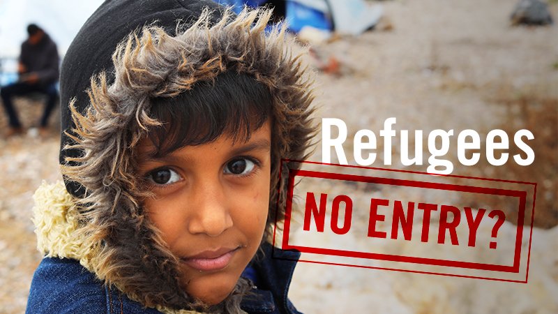 amnesty's tweet photo. .@realDonaldTrump is barring world’s most vulnerable refugees from entering US. Tweet your outrage NOW https://t.co/V9veQqpvI1 #IWelcome https://t.co/9HcDP1WNnl