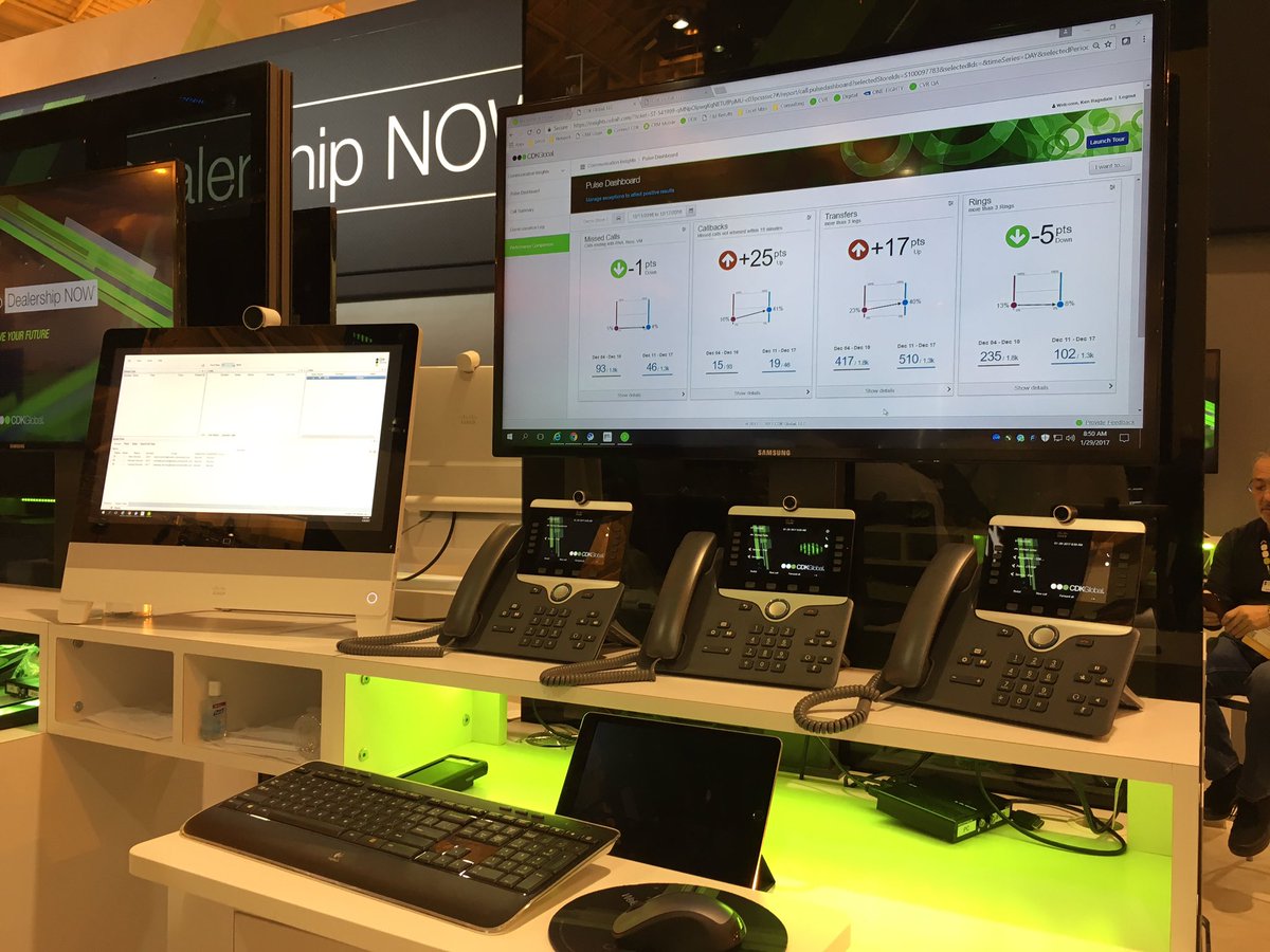 sophiejgervais's tweet photo. Another great year at NADA showcasing @Cisco technologies with @CDKGlobal #dealershipNOW #NADA100 https://t.co/RPQoggrYJR