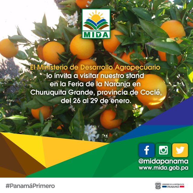 Amigos, los invitamos a nuestra área agropecuaria en la Feria de La Naranja hasta el hoy. ¡Nos vemos en Churuquita Grande! #ElAgroEsDeTodos