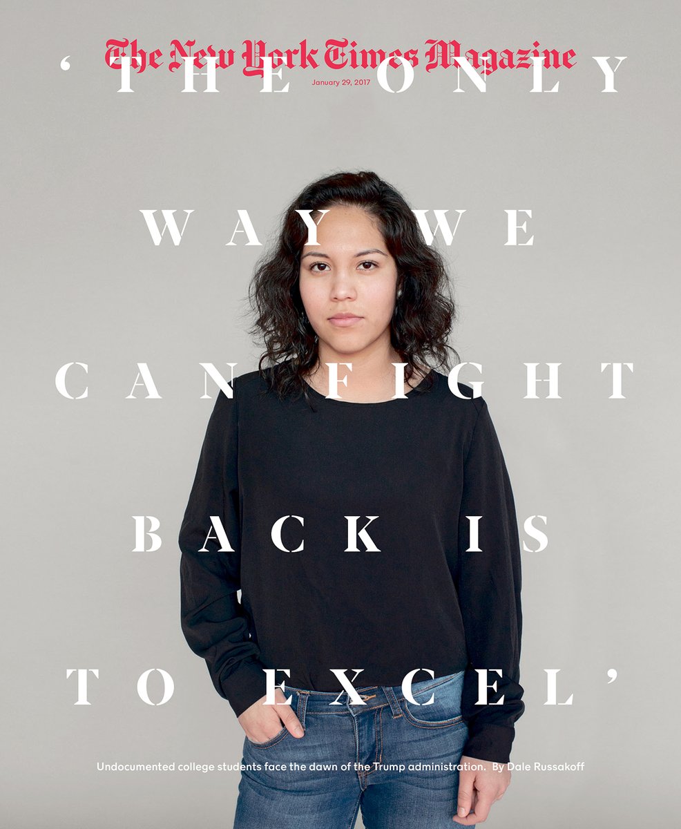 This weekend's cover: Undocumented college students face an uncertain future under the Trump administration. nyti.ms/2k4ypNY