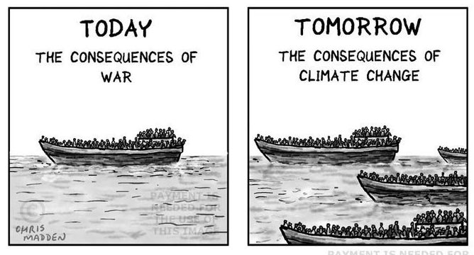 BrentToderian's tweet photo. The same #climatechange that #Trump denies will stir 'unimaginable' refugee crisis, says military: https://t.co/ICqXMuaEyS via @tveitdal https://t.co/2rOckqz5VL
