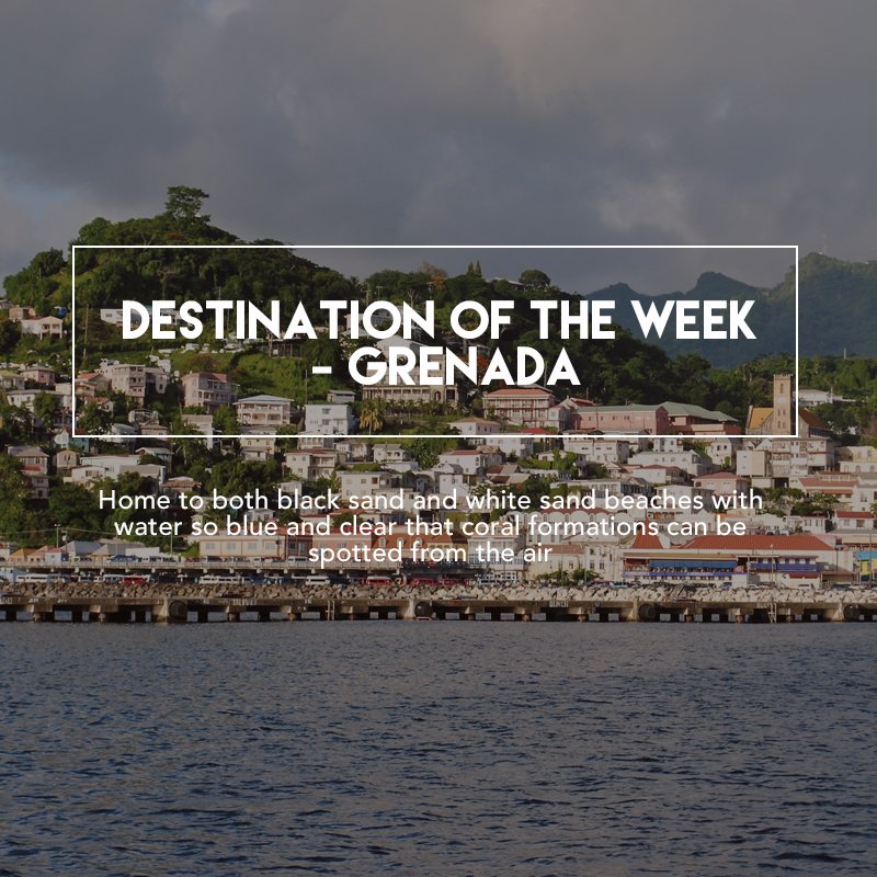 kateonhols's tweet photo. Known as "Island of Spice" due to it's nutmeg &amp; mace crop - our Destination of the Week #Grenada #LoveTravel #Travel https://t.co/wXS7V2kr27 https://t.co/cTXbsvxCOo