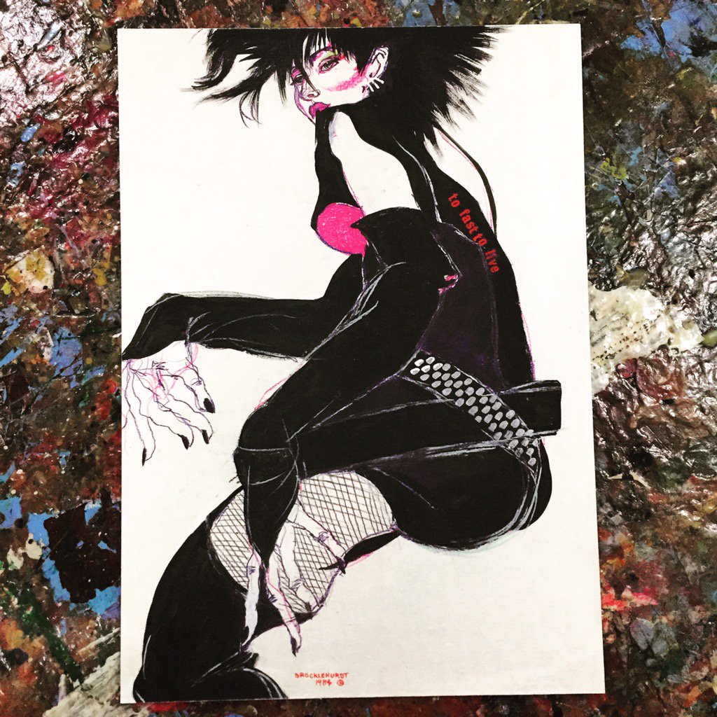 timbent's tweet photo. #JoBrocklehurst exhibition opens on 3rd Feb at @illustrationHQ in Kings Cross. #punk #art #design #London #fashion https://t.co/q33Yo1eKyh