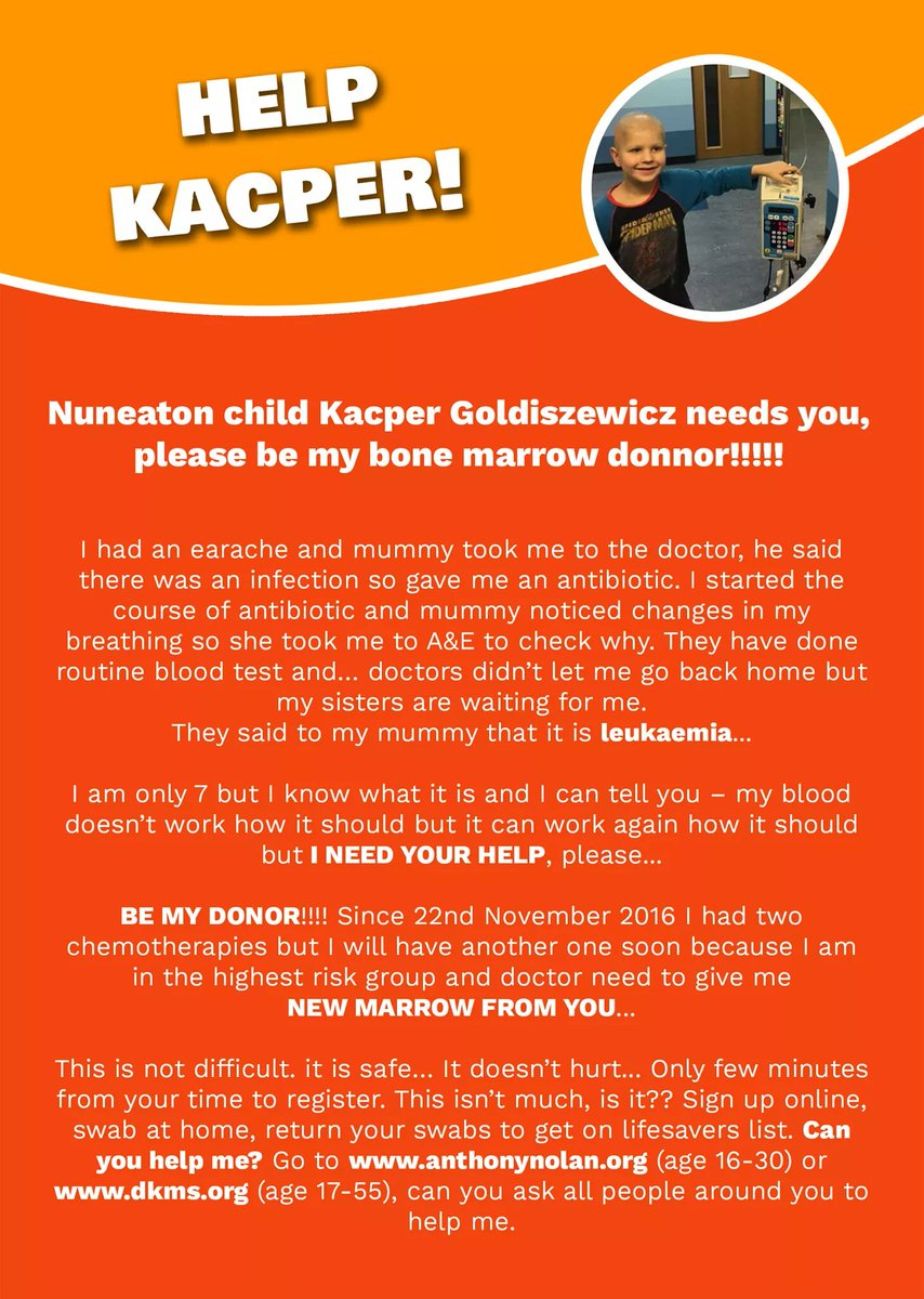 help4Kacper's tweet photo. @MailOnline #DKSM Please help find Kacper blood stem cell donor.. https://t.co/lYozUdDPFw