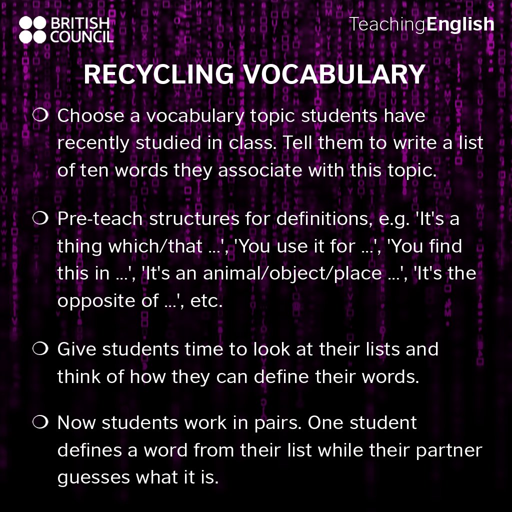 TeachingEnglish's tweet photo. Here are some no-prep #speaking activities to try with your students! https://t.co/W0wSsbBU4e