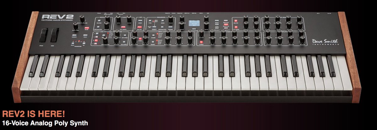 ModularMag's tweet image. Take a look at @dsiSequential's new 16-voice analog synthesizer REV2. modularmag.com/?p=5054
