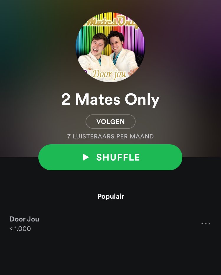 2MatesOnly's tweet photo. Lieve fans, we zijn er voor jullie. Ook op @Spotify. https://t.co/M04RFo0cR7