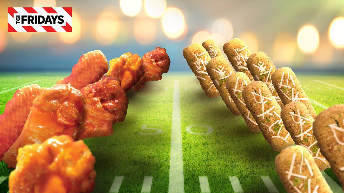 Which team will you be rooting for during the BIG game? #BuffaloWings #MozzarellaSticks