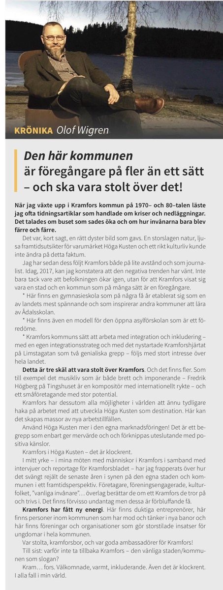 Roligt att komma hem och läsa om <a href="/adalsskolan/">Ådalsskolan</a> på så fint sätt. Ser framemot att fortsätta förändra nerifrån och upp!