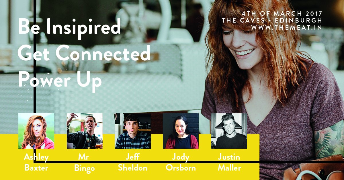 CreativeEdin's tweet image. Don't miss @MeatConf; a day of stories &amp;amp; insights to #inspire, light a fire and level up your #creative career: ow.ly/YA88308poAZ