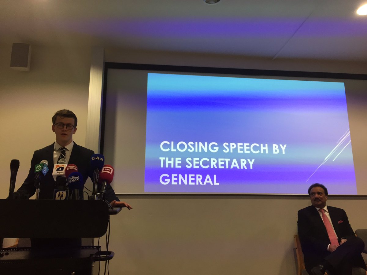 Closing remarks from our Secretary General, Josh Daley! Without his tireless work the conference wouldn't be possible! #UCLMUN2017