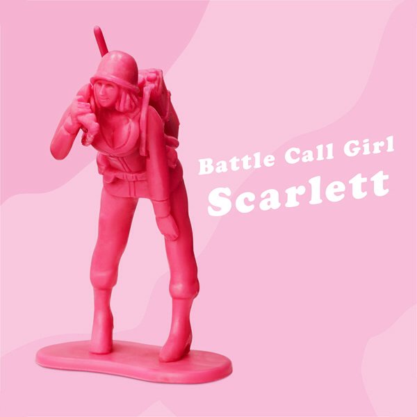ピンクアーミーウーマン」の「スカーレット」です。タイトルは「Battle