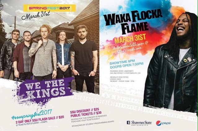 SSUSPB's tweet photo. Hope everyone had a great time at Homecoming!
In case you missed it, WE THE KINGS & WAKA FLOCKA will be at SSU March 31! #SSUSpringfest2017 https://t.co/vJ8QclM1yB
