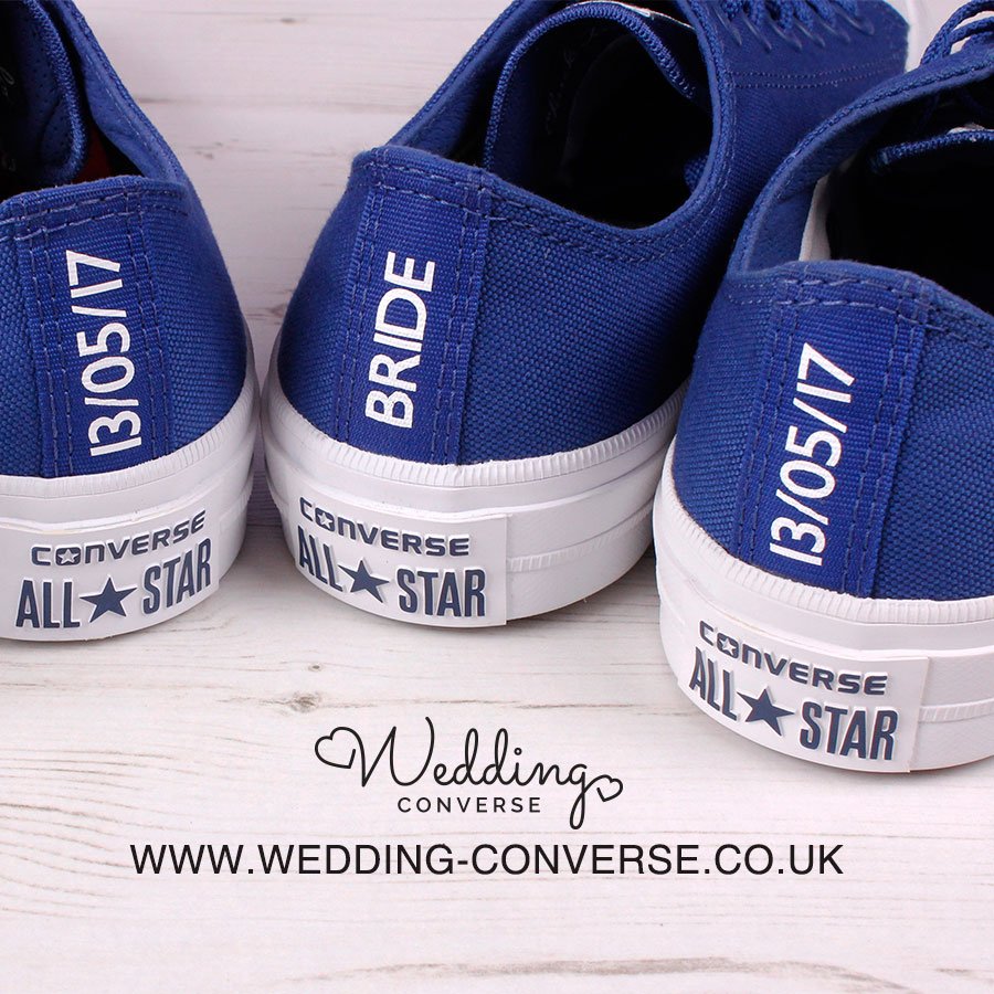 WeddingConverse's tweet photo. Stunning #groomconverse #brideconverse #weddingconverse #customconverse #personalisedconverse #weddingsneakers #chucks #chuckII #converse https://t.co/lGjGeqDYHz