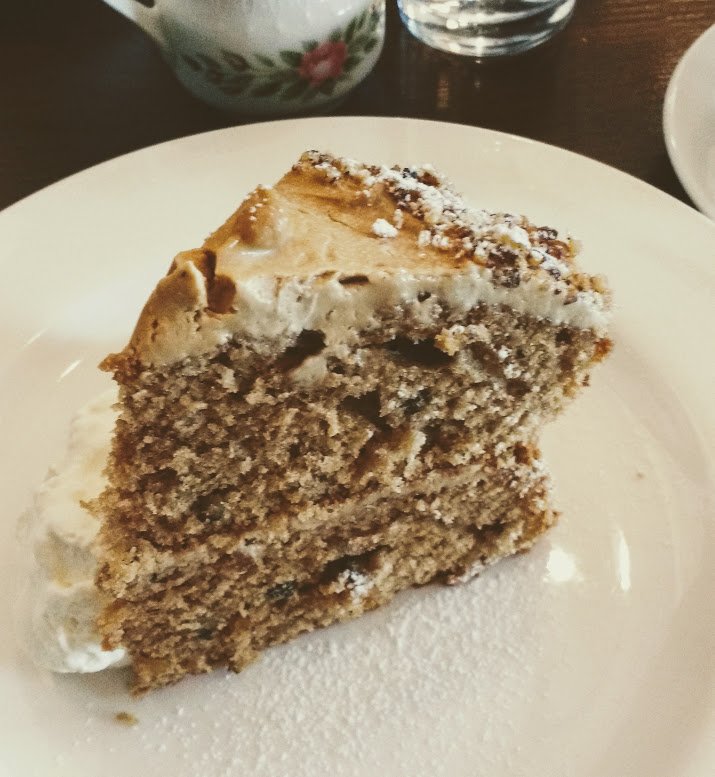 PetaltoPetal's tweet photo. Working to a big deadline today, so my favourite coffee and walnut cake from @Glebe_Gardens was a necessity ;) #drawingbreak #sweettreat https://t.co/7sg3UA7NWF
