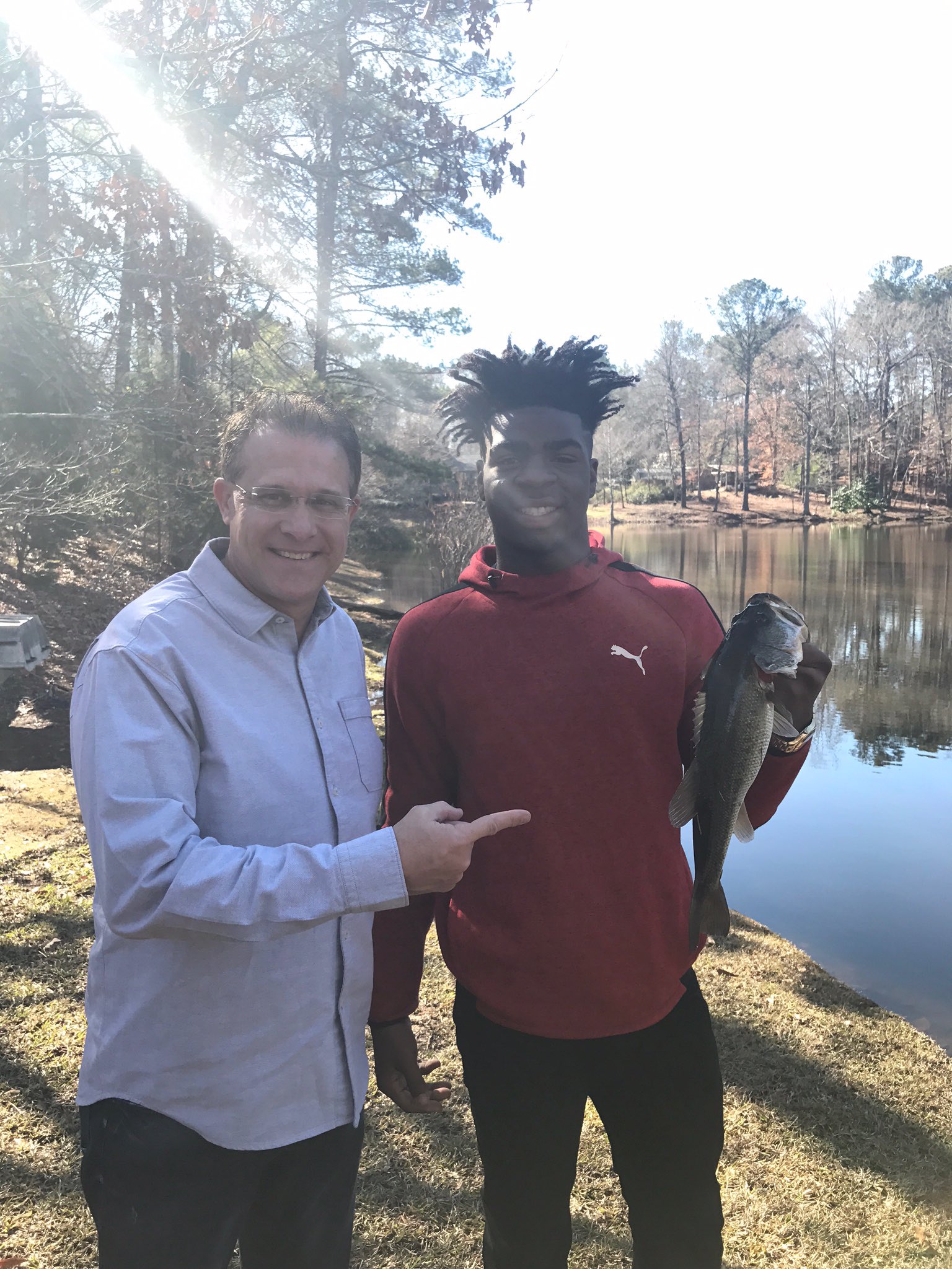 Coach Shelton Felton on Twitter "The BigCAT and Coach Gus catching 🐟🐟