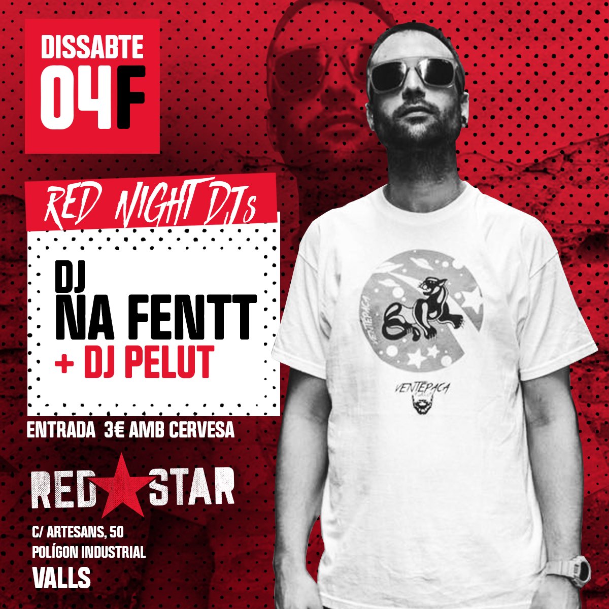 salaredstar's tweet photo. 😎Amb calma, però això si, amb molt de ritme.🎉 #DjPelut i @NAFENTT , tota la nit na fent fins a arribar a l'èxtasi d'aquesta #RedNightDjs! 😱 https://t.co/RUf9D5sHcH