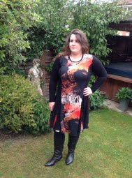 DizzedPlus's tweet image. abby modelling this dress from designer Peter Luft -quality and comfort various colours great with leggins #SALE 45% #discount