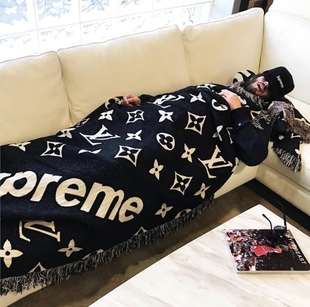 SAINT on X: Supreme X Louis Vuitton blanket!  / X