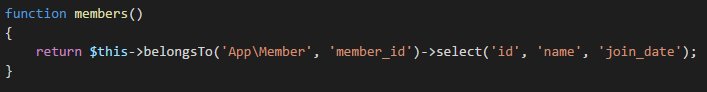 Laravel_Tips's tweet image. When defining relationships, add ->select to slim down what's selected from the relevant table, otherwise Laravel will default to SELECT *