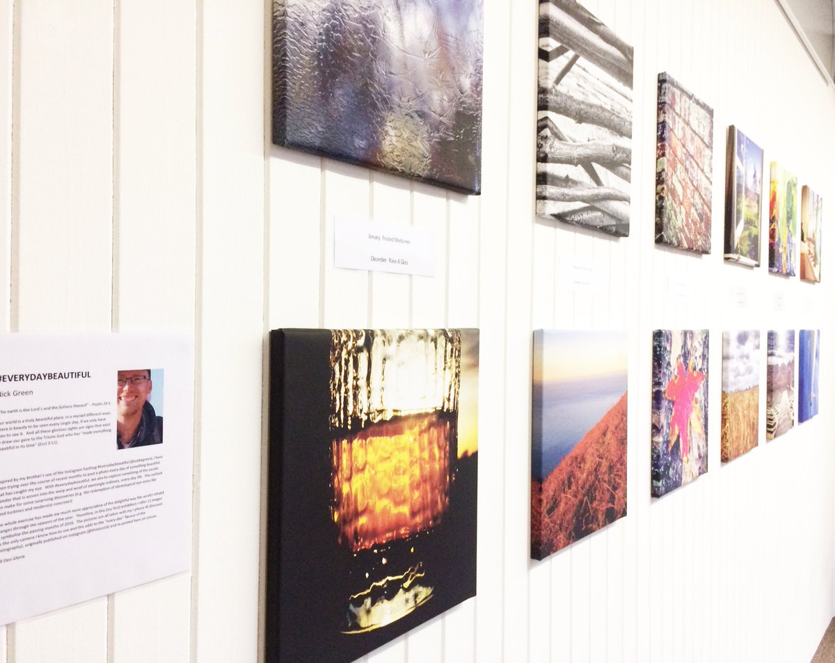 KateGreenART's tweet photo. A particular privilege to curate the first exhibition of my lovely husband @thinksnick's photography @CityChurchCamUK #everydaybeautiful https://t.co/yLENqhr7S0