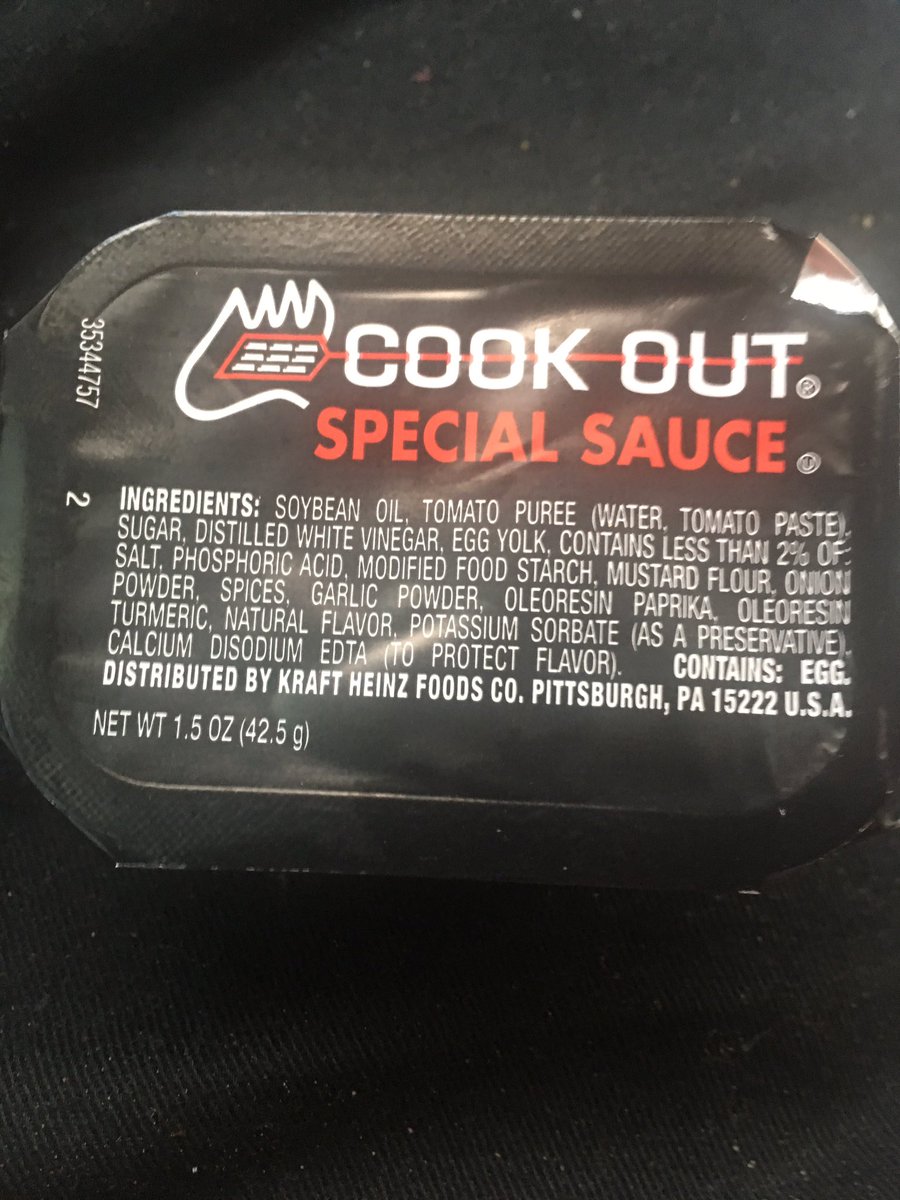 Cookout Bruce on Twitter "Try our new Cookout Sauce!! Description A