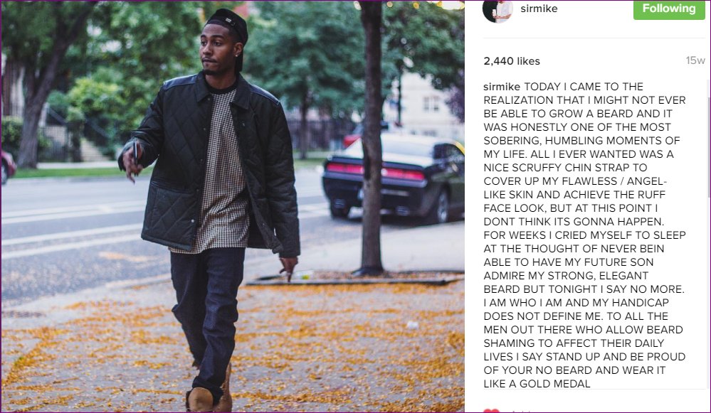 KelPoppavel's tweet photo. Michael Rocks always been my nigga smh #StopBeardShaming π€βπΎ https://t.co/3eEKbEjNFv