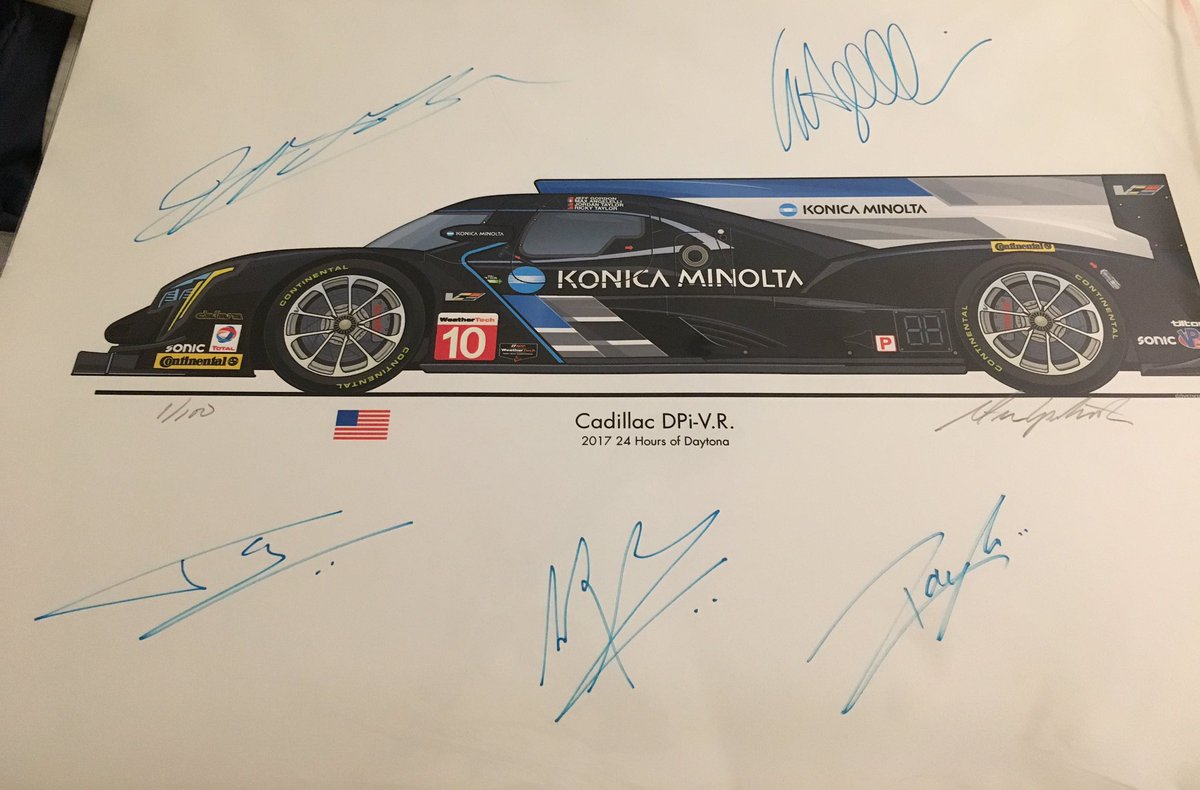 biggiet17's tweet photo. The win makes this print even more special. #1 out of 100. Big thanks to @JeffGordonWeb @RickyTaylor_10 @jordan10taylor & #MaxTheAxe https://t.co/ut9At5O3sY