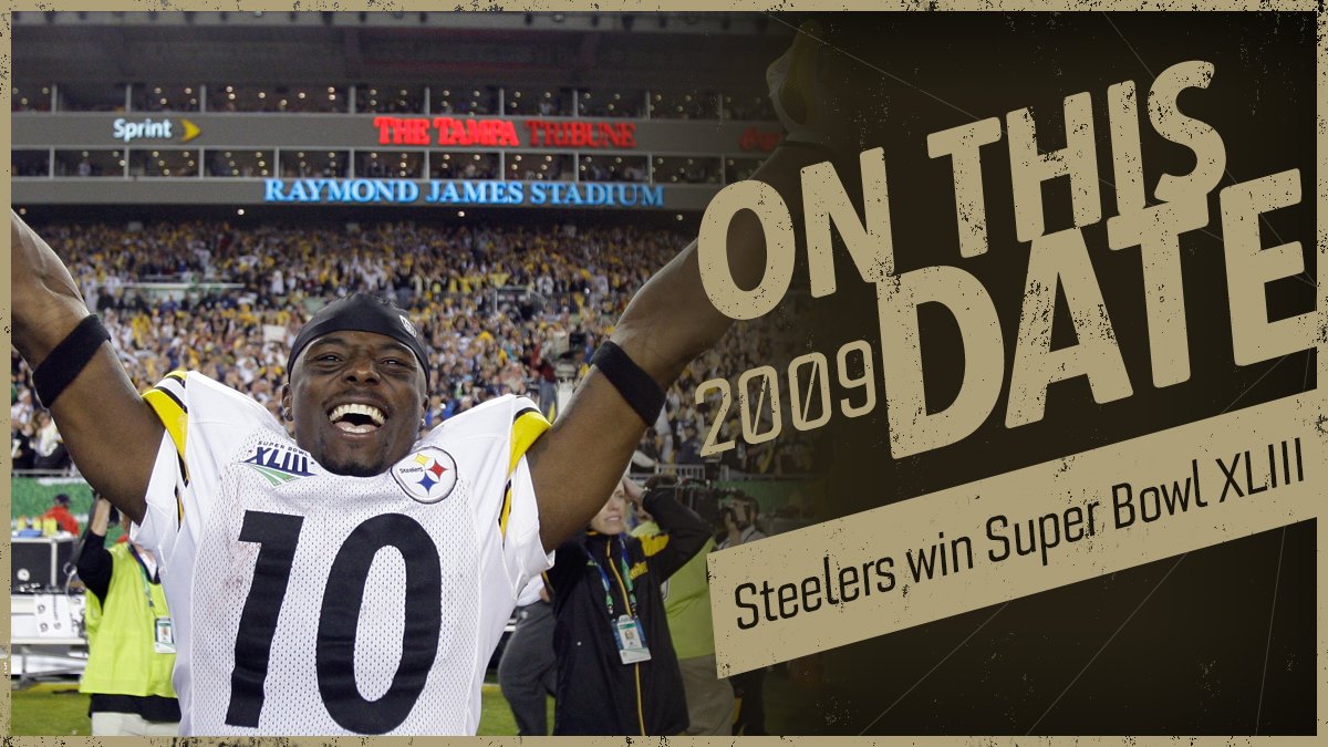 ESPNInsights's tweet photo. 8 years ago today, the Steelers defeated the Cardinals in Super Bowl XXXLIII

MVP- Santonio Holmes (game-winning TD reception) https://t.co/VPQWrnhVFF