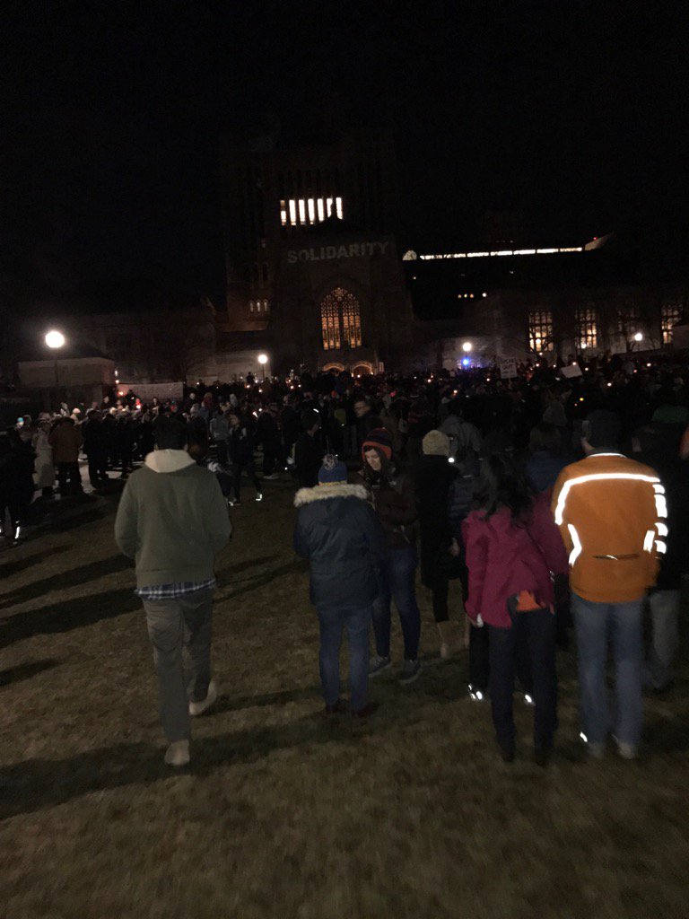 Ranjit Bindra,MD/PhD (@ranjitbindra) on Twitter photo Growing crowd at Yale University in support of refugees and immigrants <a href="/YaleCancer/">Yale Cancer Center</a> <a href="/YaleMed/">Yale School of Medicine</a> <a href="/YaleMSTP/">Yale MSTP</a> Growing crowd at Yale University in support of refugees and immigrants <a href="/YaleCancer/">Yale Cancer Center</a> <a href="/YaleMed/">Yale School of Medicine</a> <a href="/YaleMSTP/">Yale MSTP</a>
