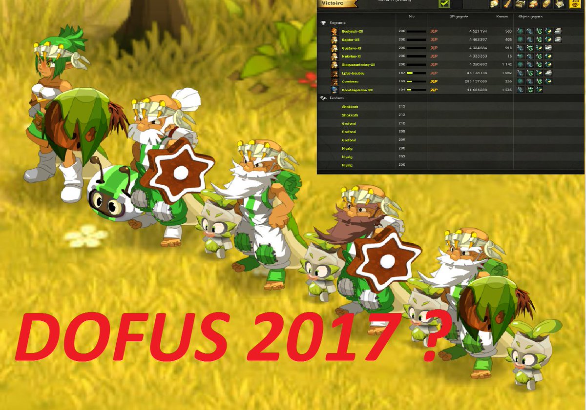 showsetking's tweet image. @DOFUSfr le pl en 2017 #teamenu
