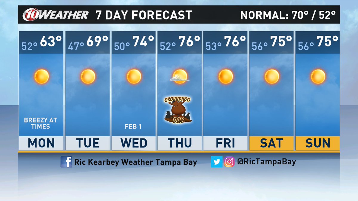 Ric_Kearbey's tweet photo. If sunshine was food, you would be going to an all-you-can-eat buffet this week! #NothingButSun #TheSunshineState #Tampa #WTSP https://t.co/R5HQCLQ76v