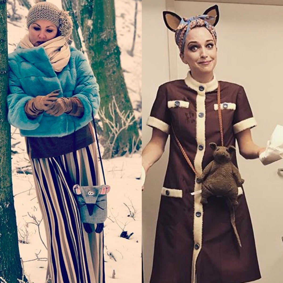 SydneySoprano's tweet photo. Who wore it best? @HeldenCanuck @AnnaNetrebko #themousepurse #killerclutch #opera https://t.co/RYPNtc5IIX
