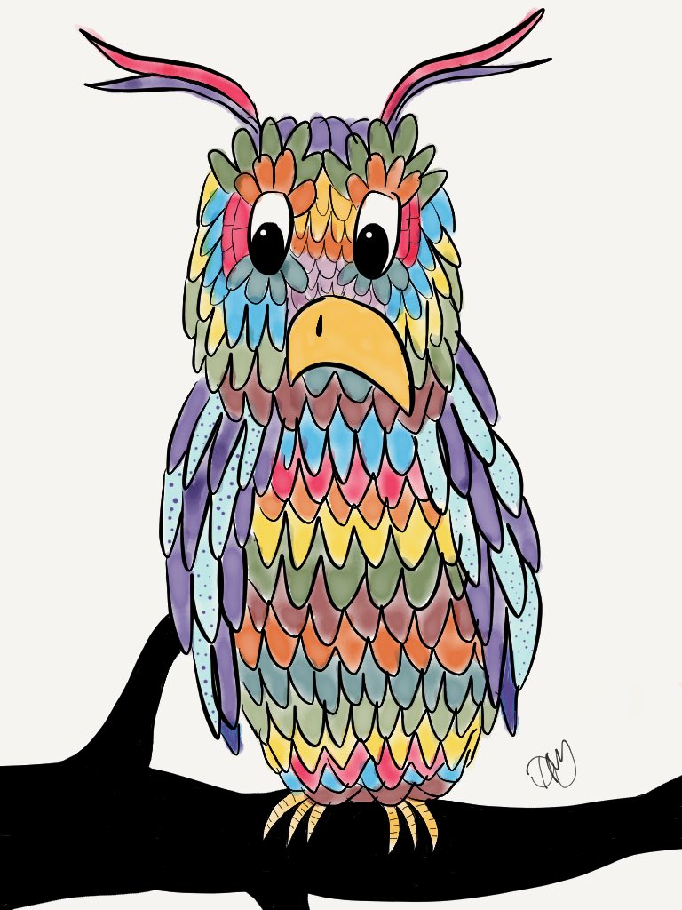 doodlesaurusart's tweet photo. Owl do you do? 
#animalart #illustration #dailydoodle #dailydoodle2017 #doodle https://t.co/LTn33yKPNk