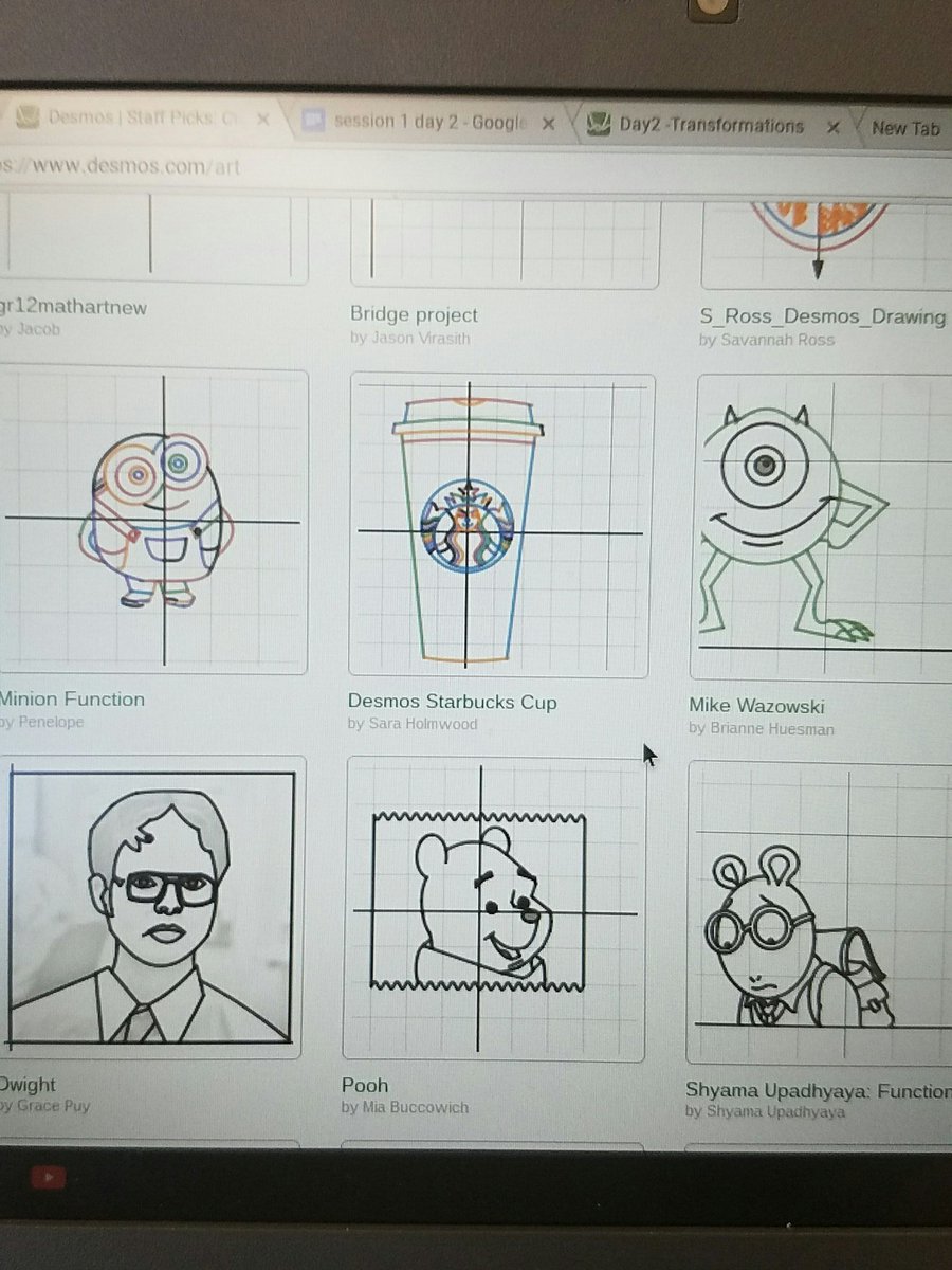 Mrs_VByrne's tweet photo. Art and Math @Jtms_art #edtechteam thanks @Jstevens009 we are so doing this @JFordD1 https://t.co/XSnelca3fp