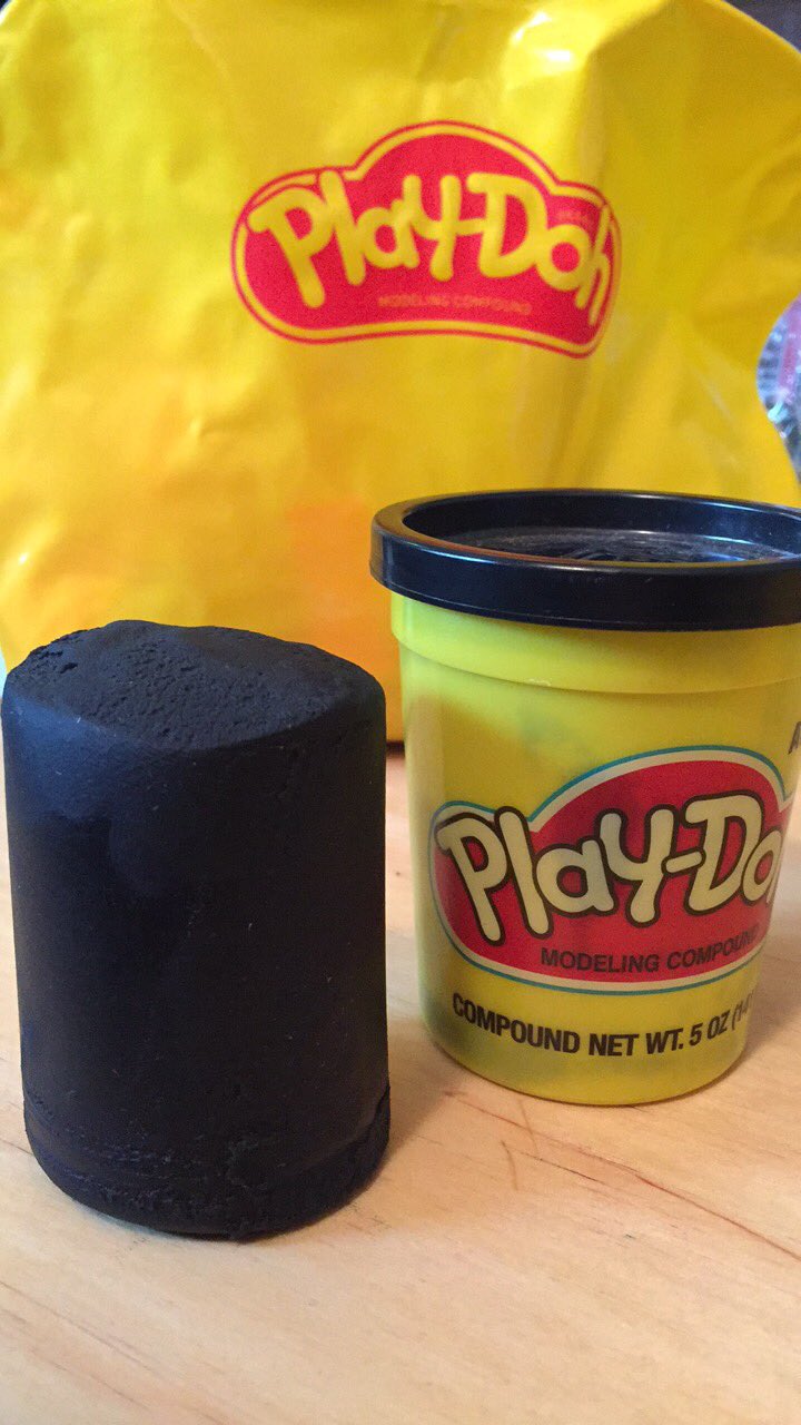 jerrybats on X: My niece has black play-doh. Can't wait until she