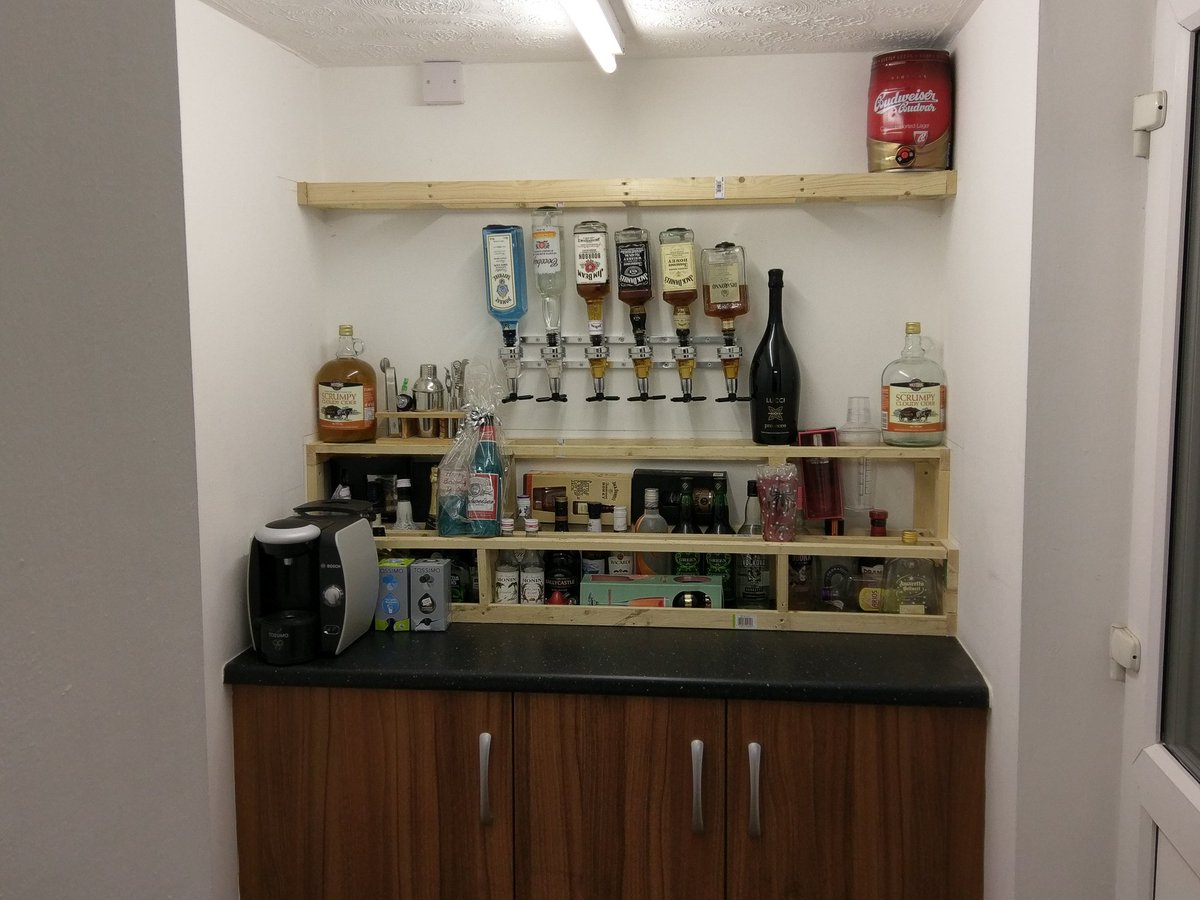 samsambuca's tweet photo. Phase 1 of operation bar :) https://t.co/hFBQU6E1ge