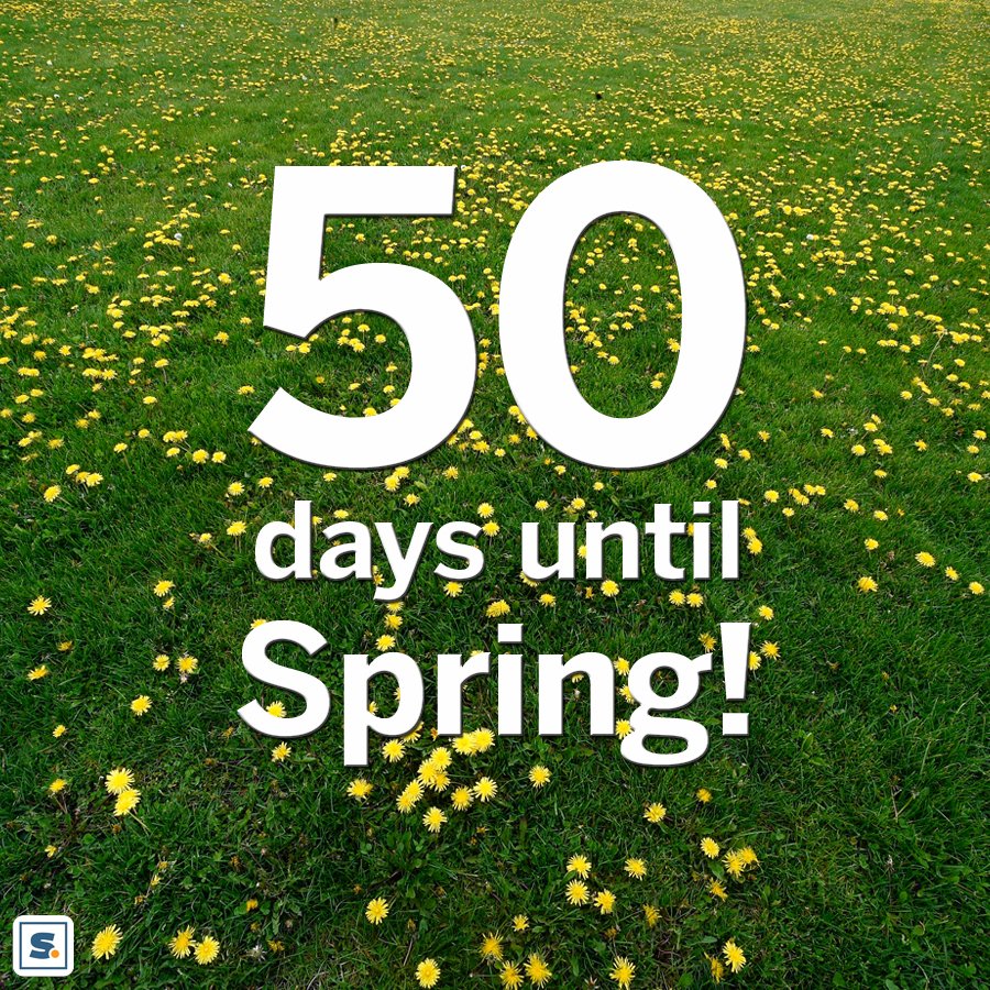 Only 50 days until the first day of Spring! Scoopnest