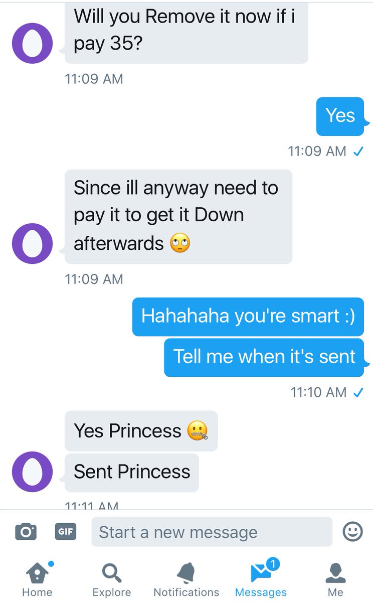 GoddessAlexa20's tweet photo. He paid 35 to get it removed immediately. 

But I left it for 10 mins anyways :) 

RT if you saw his faggot ass before I removed his pics https://t.co/l8cWFLwf86