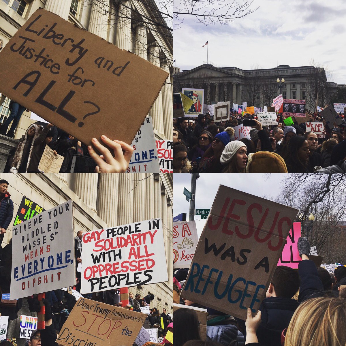 First they came for Muslims, and WE SAID HELL NO. Stand up, fight back, and, for the love, DO NOT STAY SILENT. #nobannowall #resistance