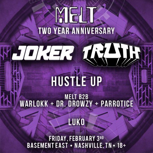 meltdaze's tweet photo. Get down with us on 2/3 -- 🔮🔊👾
Tix here --> https://t.co/72z02XewNW https://t.co/bScHeNlXFE