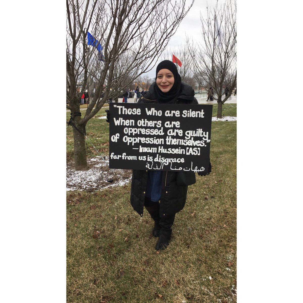 najcharara's tweet photo. #NoMuslimBan βπ»#DearbornProtest https://t.co/Sgrs0vMRUs