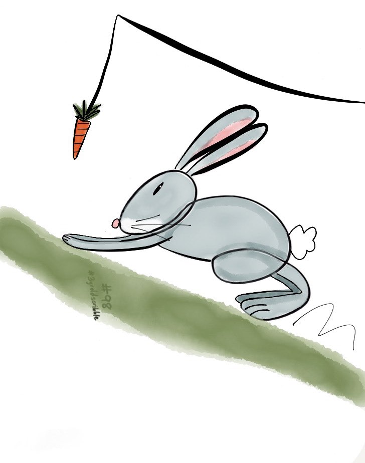 doodlesaurusart's tweet photo. @3yroldscribble I saw this little fella! 🐰#3yroldscribble #98 https://t.co/9HCWPSB75n