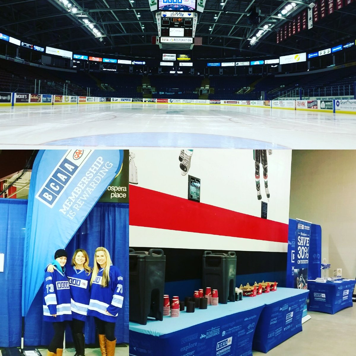 Kelowna_Rockets's tweet photo. We're 10 minutes away from the @BCAA  Skate with the Rockets from 12 until 1:30. It's free admission so grab your skates, and come down. https://t.co/o80xOcpVK4