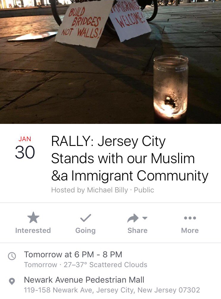 Jersey City immigration rally tomorrow night