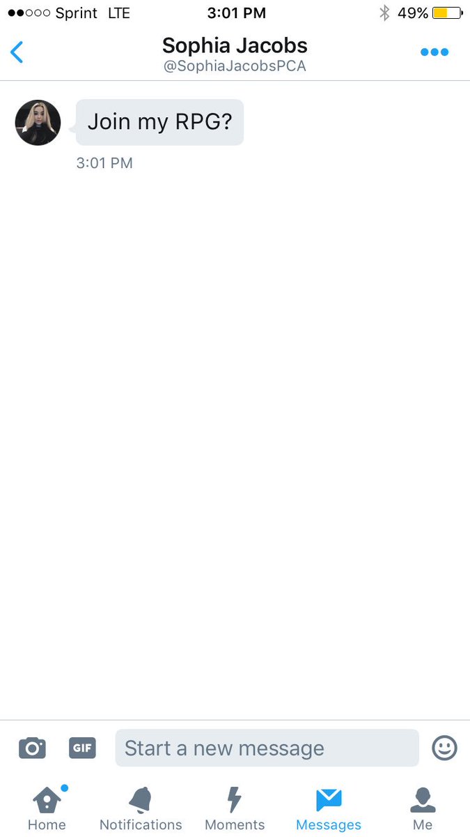 When people ask you to join other RPGs when you just joined this one 🙄😐