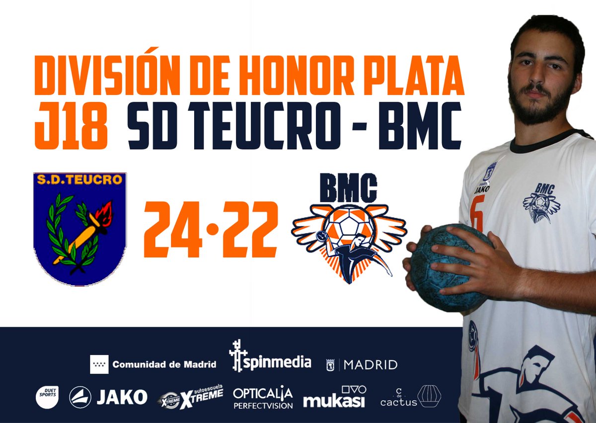 balonmanoikasa's tweet photo. 📝Crónica DHP | J18
@sdteucro 24•22 @balonmanoBMC
"Derrota ante el líder, un derroche de coraje y lucha hasta el último segundo" #OrgulloBMC https://t.co/uw6ho2RfpQ