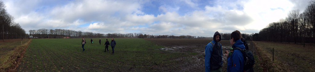 Searching for meteorites: today hunting after a nice fireball earlier this month. No success however yet!